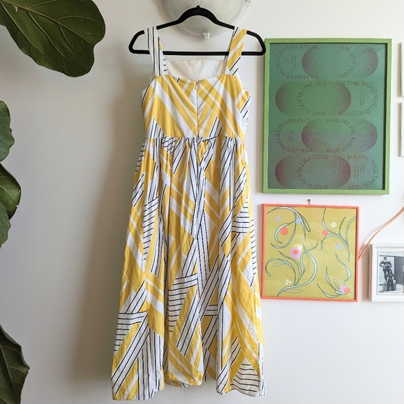 OAK + FORT Geometric Print Summer Dress - Picture 4 of 6